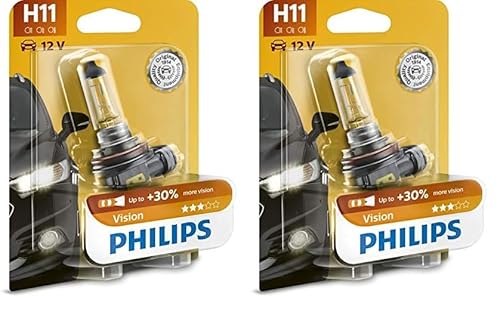 Philips 12362PRB1 Scheinwerferlampe Vision H11 (Packung mit 2) von Philips automotive lighting