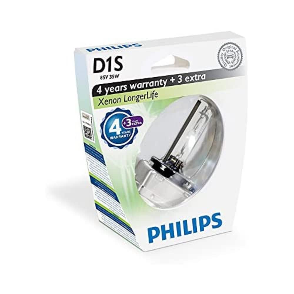 Philips Xenon-Scheinwerferlampe D1S LongerLife 85415SYS1, Einzelblister von Philips automotive lighting
