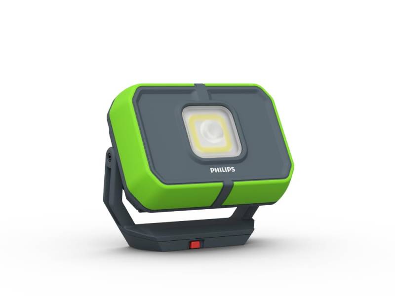 Philips Xperion 3000 Flood LED-Arbeitsleuchte, tragbarer wiederaufladbarer LED-Strahler, Baustrahler, 1000lm, Powerbank Funktion von Philips