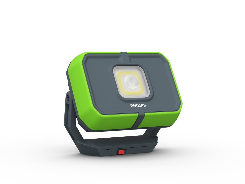 Philips Xperion 3000 Flood LED-Arbeitsleuchte, tragbarer wiederaufladbarer LED-Strahler, Baustrahler, 1000lm, Powerbank Funktion Philips Xperion 3000 Flood LED-Arbeitsleuchte, tragbarer wiederaufladbarer LED-Strahler, Baustrahler, 1000lm, Powerbank Funktion von Philips