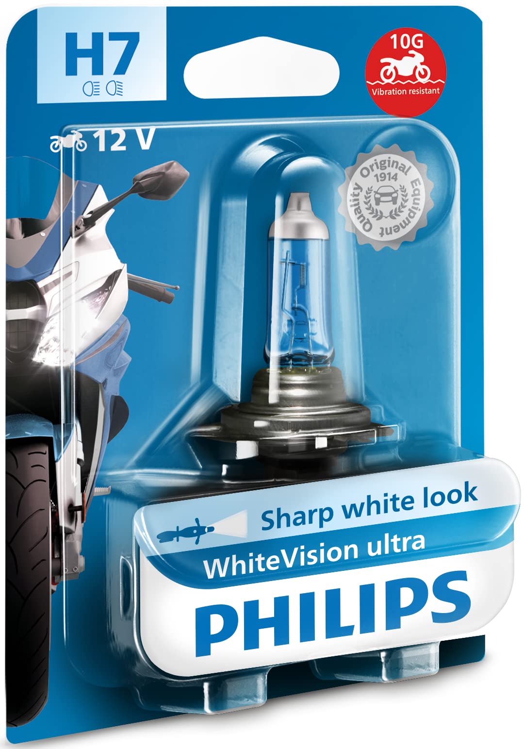 Philips automotive lighting H7 WhiteVision ultra moto von Philips automotive lighting