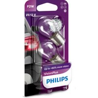 Glühlampe Sekundär PHILIPS P21W VisionPlus 12V/21W, 2 Stück von Philips