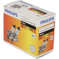 Glühlampe Halogen PHILIPS H4 Vision 12V/60/55W, 2 Stück von Philips