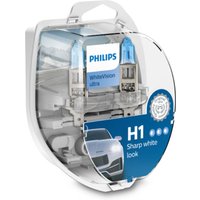Glühlampe Halogen PHILIPS H1 WhiteVision Ultra 12V/55W, 2 Stück von Philips