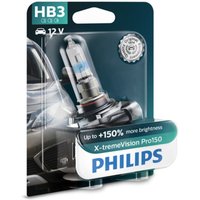 Glühlampe Halogen PHILIPS HB3 X-tremeVision Pro150 12V, 60W von Philips