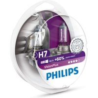 Glühlampe Halogen PHILIPS H7 VisionPlus Plus 60% 12V/55W, 2 Stück von Philips
