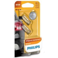 Glühlampe Sekundär PHILIPS W5W 12V/5W, 2 Stück von Philips