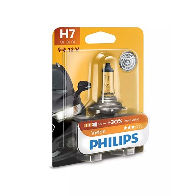 Philips H7 Vision Fahrzeugscheinwerferlampe [Hersteller-Nr. 12972PRB1] für Abarth, Alfa Romeo, Alpina, Aprilia, Audi, Benelli, BMW, Chevrolet, Chrysle von Philips