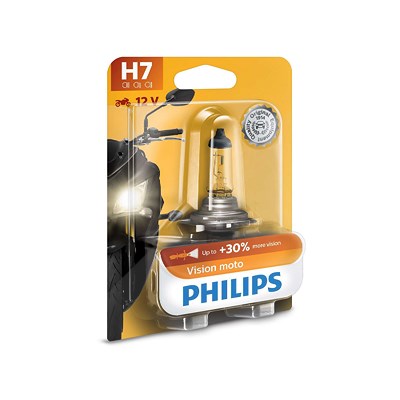 Philips H7 Vision Moto Motorradscheinwerferlampen [Hersteller-Nr. 12972PRBW] für Aprilia, Benelli, BMW, Daelim, Derbi, Ducati, Gilera, Honda, Kawasaki von Philips