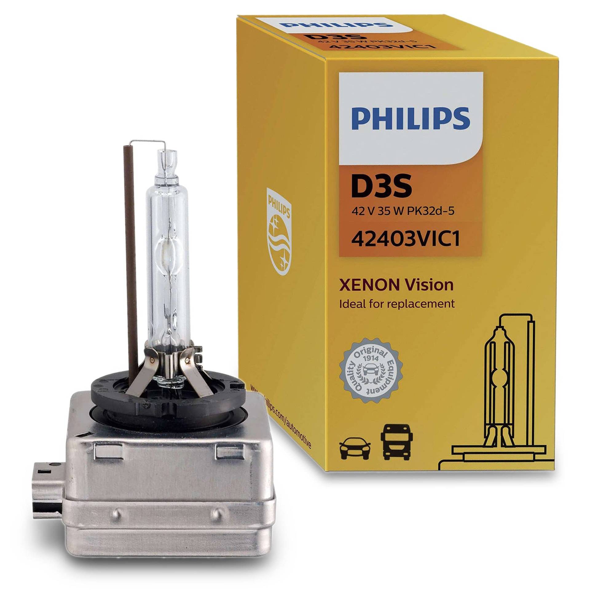 Philips 42403VIC1 Glühlampe Xenon Vision Philips 42403VIC1 Glühlampe Xenon Vision von Philips