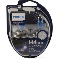 PHILIPS Glühlampe, Fernscheinwerfer RacingVision GT200 H4 12342RGTS2  VW,AUDI,MERCEDES-BENZ,Polo Schrägheck (6R1, 6C1) von Philips