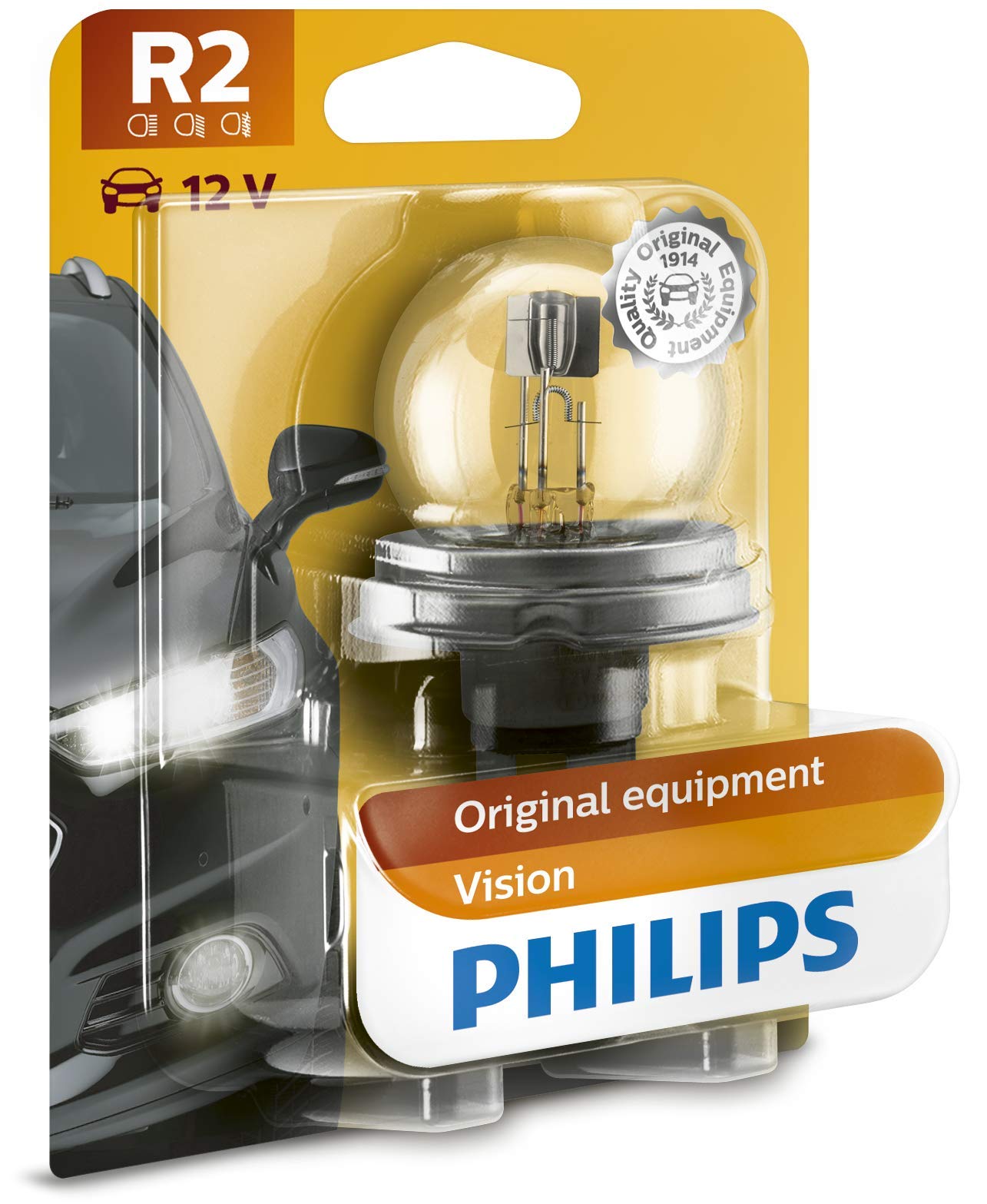 Philips 12620B1 Scheinwerferlampe R2, 1-er Set Blister von Philips automotive lighting