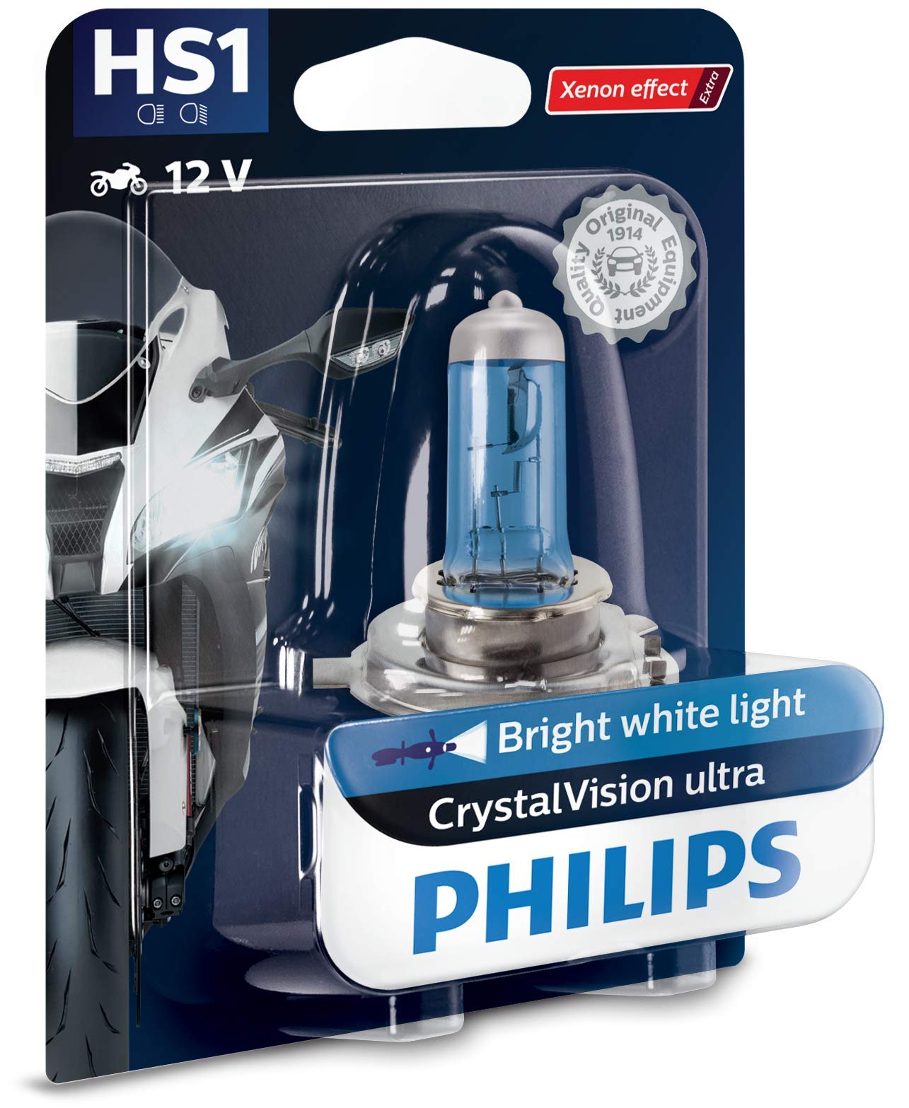 Philips 12636BVBW CrystalVision ultra Moto HS1 Motorrad-Scheinwerferlampe, 1 Stück Philips 12636BVBW CrystalVision ultra Moto HS1 Motorrad-Scheinwerferlampe, 1 Stück von Philips