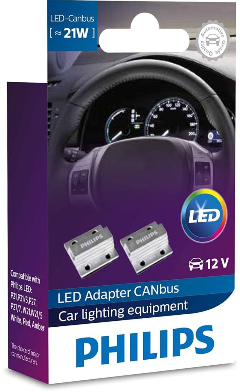 Philips Automotive lighting Canbus LED Adapter, Weiß, 21 W von Philips automotive lighting