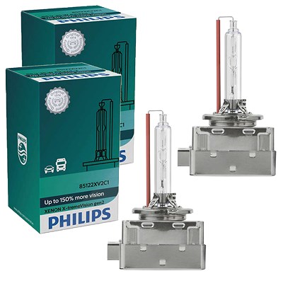 Philips 2x X-treme Vision D1S Gen 2 Faltschachtel [Hersteller-Nr. 85415XV2C1] von Philips