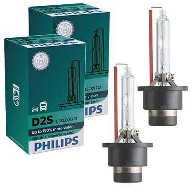 Philips 2x X-treme Vision D2S Gen 2 Faltschachtel [Hersteller-Nr. 85122XV2C1] von Philips