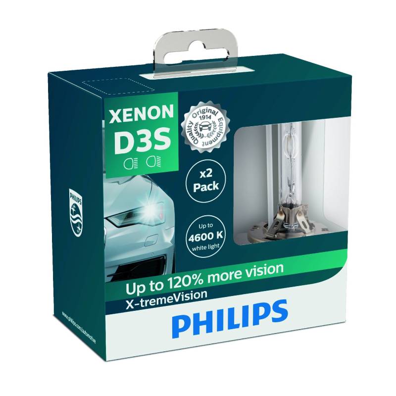 Philips 42403XVS2 Xenon-Scheinwerferlampe X-tremeVision D3S, Doppelset von Philips automotive lighting