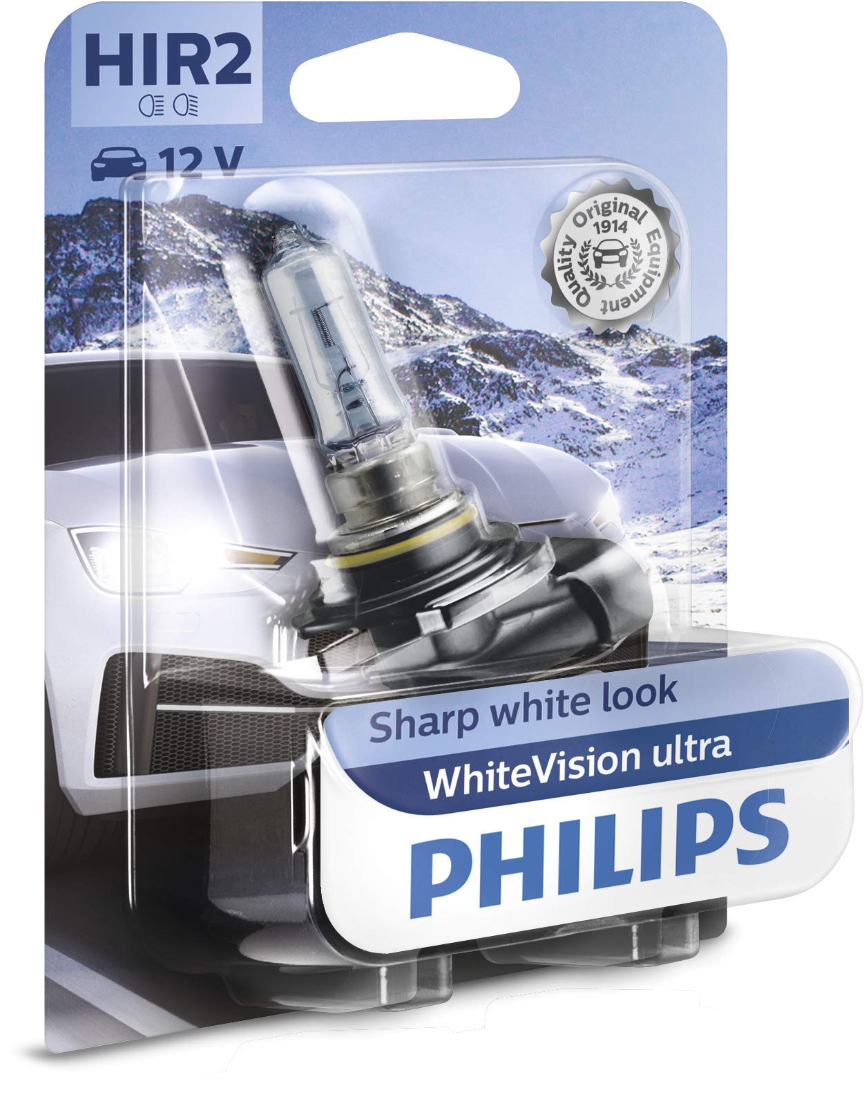 Philips 541028 WhiteVision ultra HIR2 Scheinwerferlampe, Einzelblister, Single blister von Philips automotive lighting