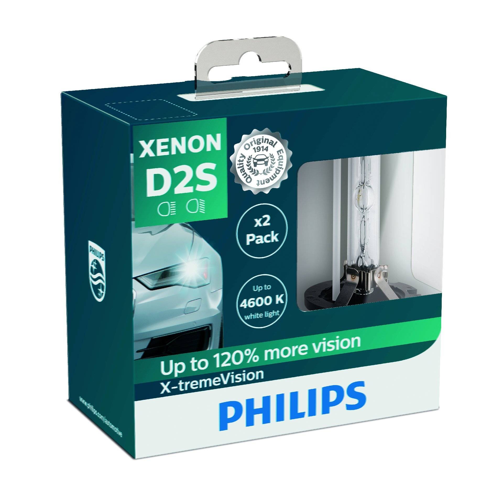 Philips 85122XVS2 Xenon-Scheinwerferlampe X-tremeVision D2S, Doppelset von Philips automotive lighting