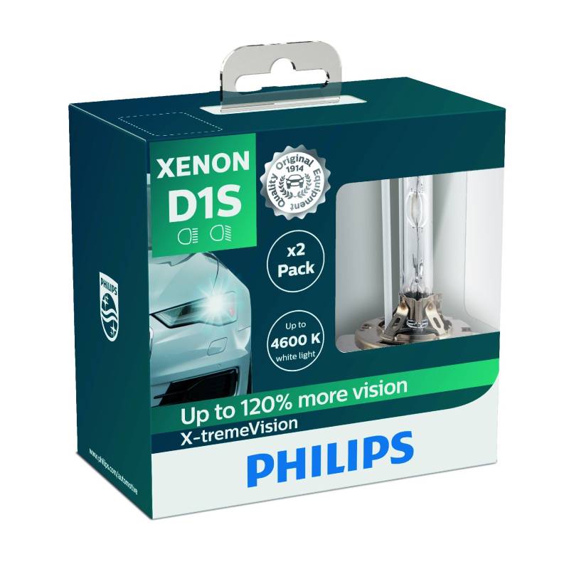 Philips 85415XVS2 Xenon-Scheinwerferlampe X-tremeVision D1S, Doppelset von Philips automotive lighting
