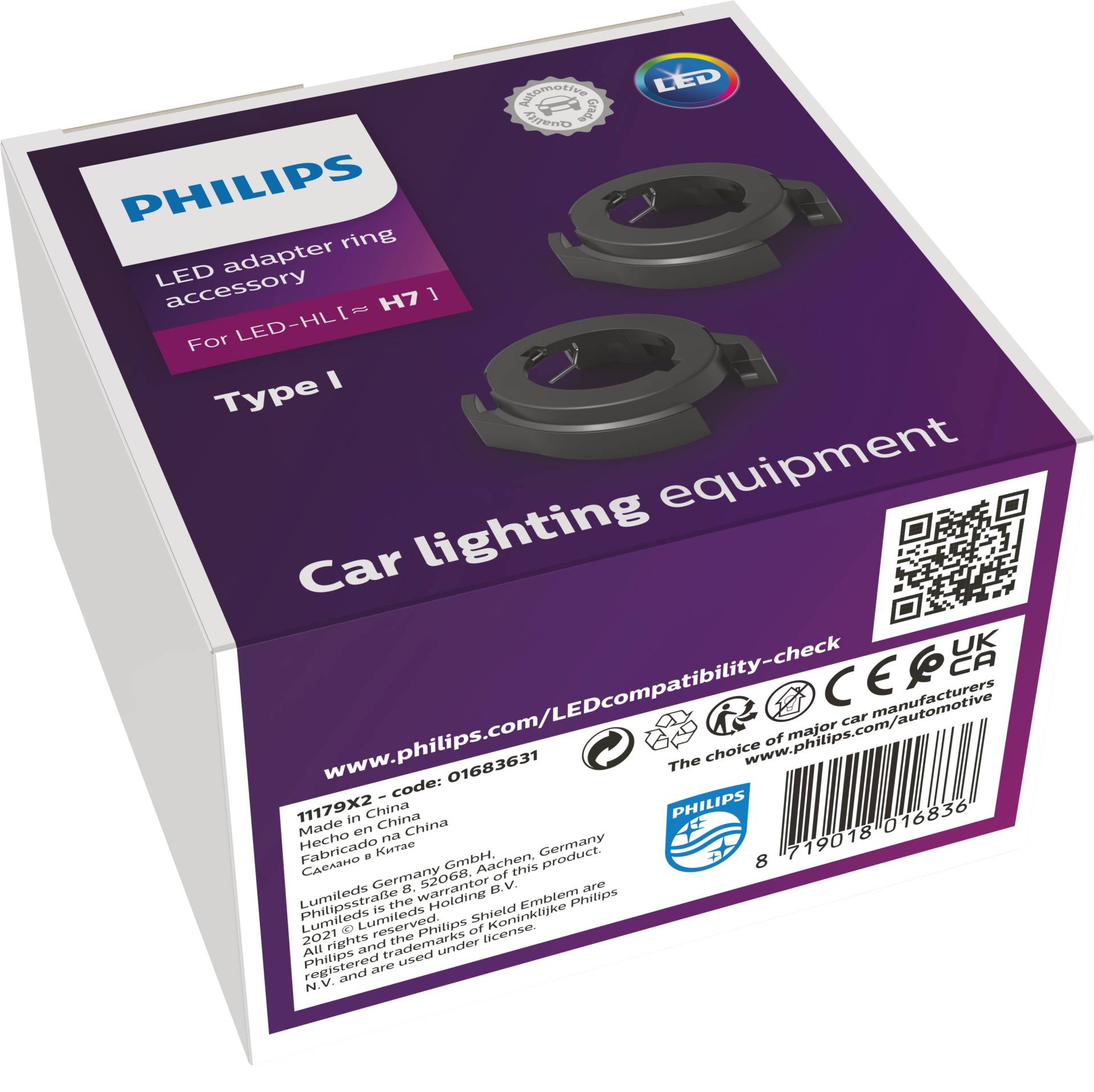 Philips Adapter-Ring H7-LED Typ I von Philips