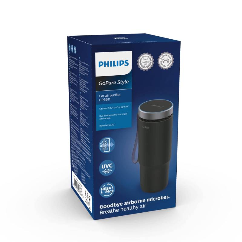 Philips Autoluftreiniger GoPure Style GP5611 Schwarz von Philips automotive lighting