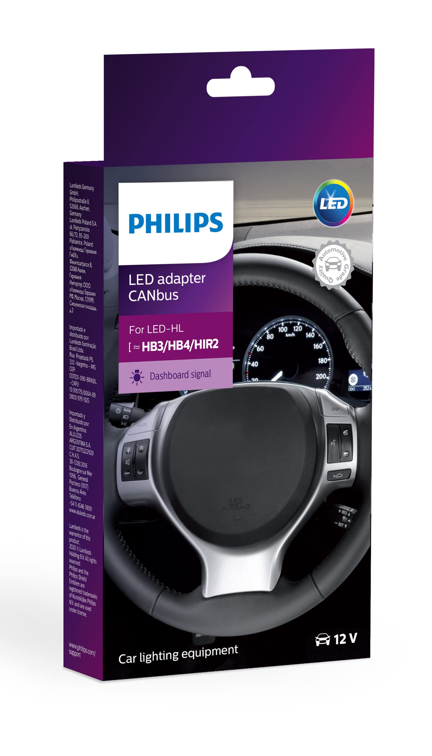 Philips CANBUS Adapter LED (HB3/HB4/HIR2), schwarz von Philips automotive lighting
