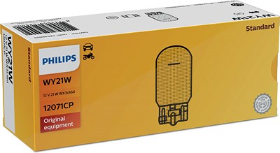 Philips Glühlampe, Blinkleuchte [Hersteller-Nr. 12071CP] für Abarth, Audi, Chevrolet, Chrysler, Citroën, Daihatsu, Fiat, Ford, Ford Usa, Honda, Infini von Philips