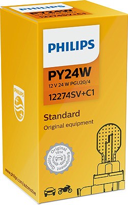 Philips Glühlampe, Blinkleuchte [Hersteller-Nr. 12274SV+C1] für Abarth, Alfa Romeo, Alpina, Audi, BMW, Chrysler, Fiat, Lancia, Land Rover, Mercedes-Be von Philips