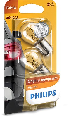 Philips Glühlampe, Bremsleuchte [Hersteller-Nr. 12594B2] für Alpina, BMW, Chevrolet, Citroën, Fiat, Ford, Irmscher, Jaguar, Lada, Lotus, Mercedes-Benz von Philips