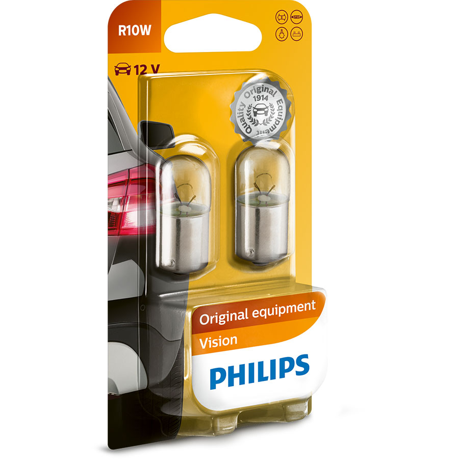 Philips R10W 12V 10W Glühlampe, 2 Stück Philips R10W 12V 10W Glühlampe, 2 Stück von Philips