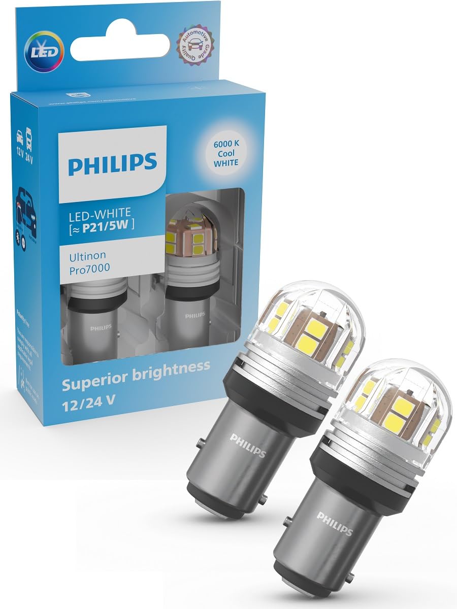 Philips Ultinon Pro7000 LED Auto Signalleuchte (P21/5W white) 12V/24V von Philips