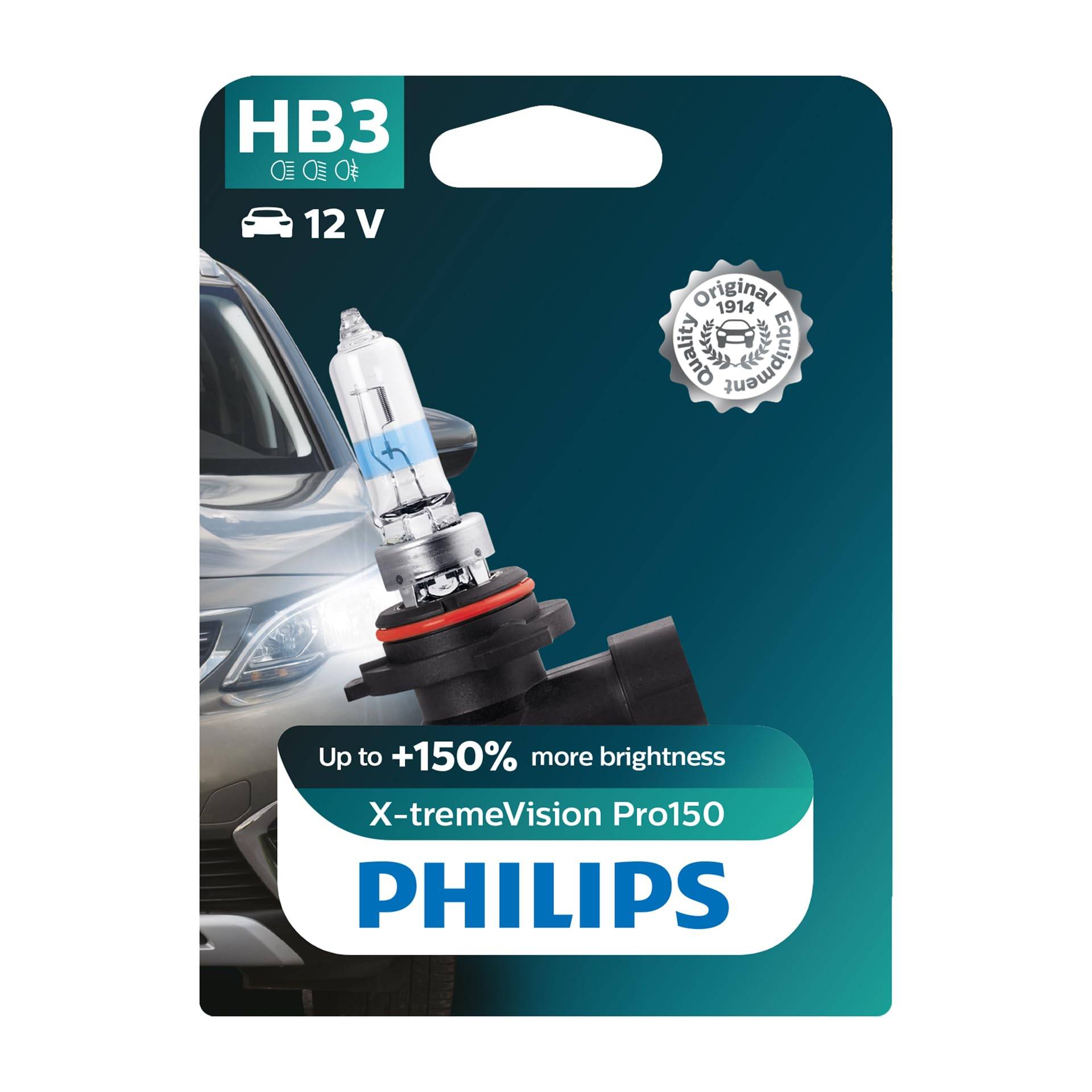 Philips WhiteVision ultra HB3 Scheinwerferlampe, Einzelblister 9005WVUB1 von Philips automotive lighting