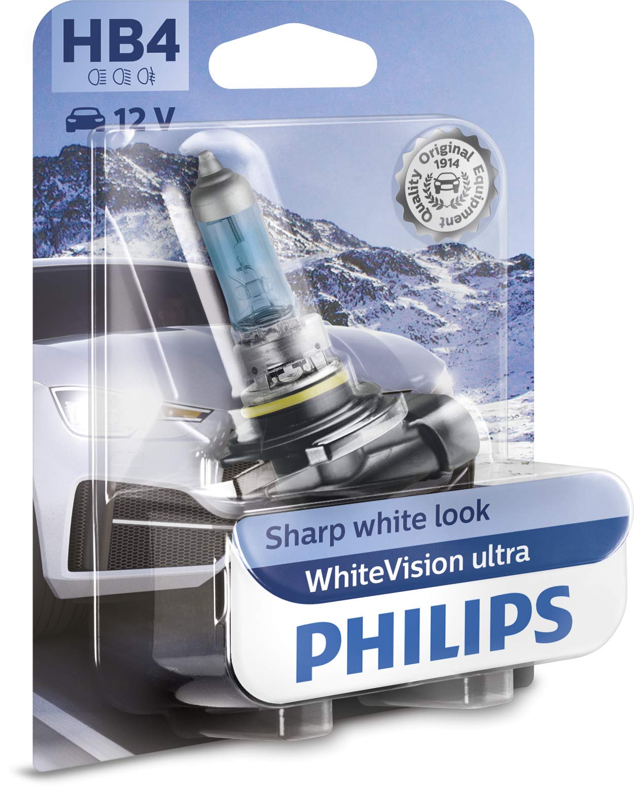 Philips WhiteVision ultra HB4 Scheinwerferlampe, Einzelblister, 539728, Single blister Philips WhiteVision ultra HB4 Scheinwerferlampe, Einzelblister, 539728, Single blister von Philips