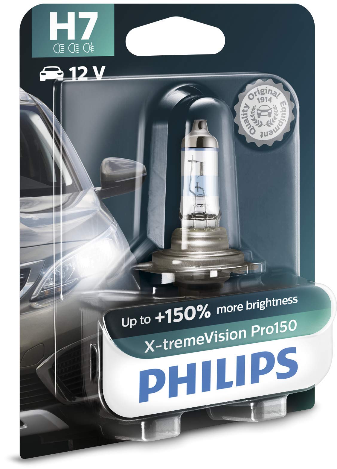 Philips X-tremeVision Pro150 H7 Scheinwerferlampe +150%, Einzelblister 12972XVPB1 Single blister von Philips automotive lighting