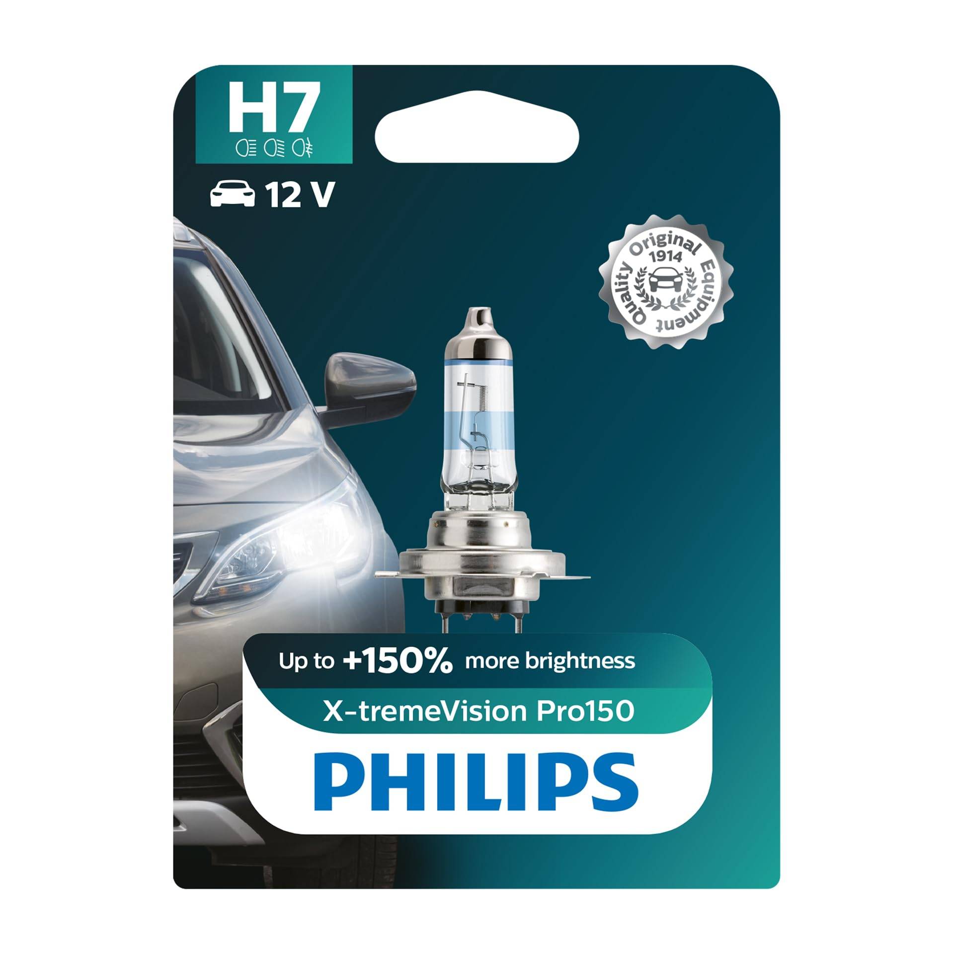 Philips X-tremeVision Pro150 H7 Scheinwerferlampe +150%, Einzelblister 12972XVPB1 Single blister von Philips automotive lighting