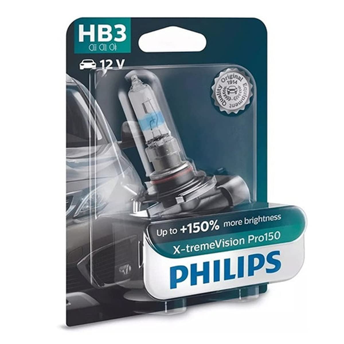 Philips automotive lighting X-tremeVision Pro150 HB3 Scheinwerferlampe +150%, Einzelblister, 557128, weiss, Single blister Philips automotive lighting X-tremeVision Pro150 HB3 Scheinwerferlampe +150%, Einzelblister, 557128, weiss, Single blister von Philips automotive lighting
