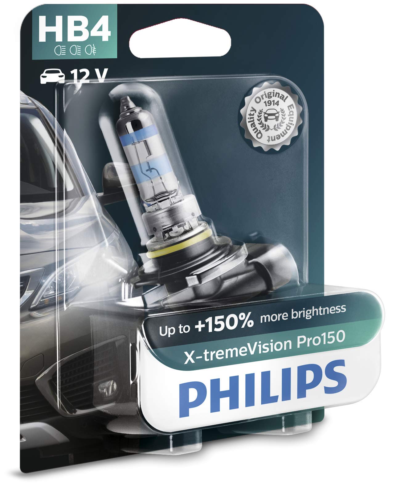 Philips X-tremeVision Pro150 HB4 Scheinwerferlampe +150%, Einzelblister, 559528, Single blister von Philips automotive lighting