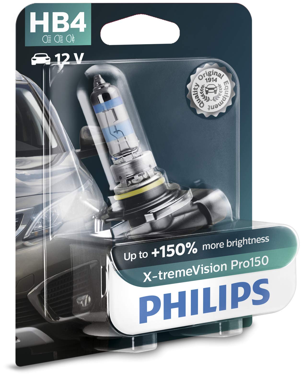 Philips X-tremeVision Pro150 HB4 Scheinwerferlampe +150%, Einzelblister, 559528, Single blister Philips X-tremeVision Pro150 HB4 Scheinwerferlampe +150%, Einzelblister, 559528, Single blister von Philips