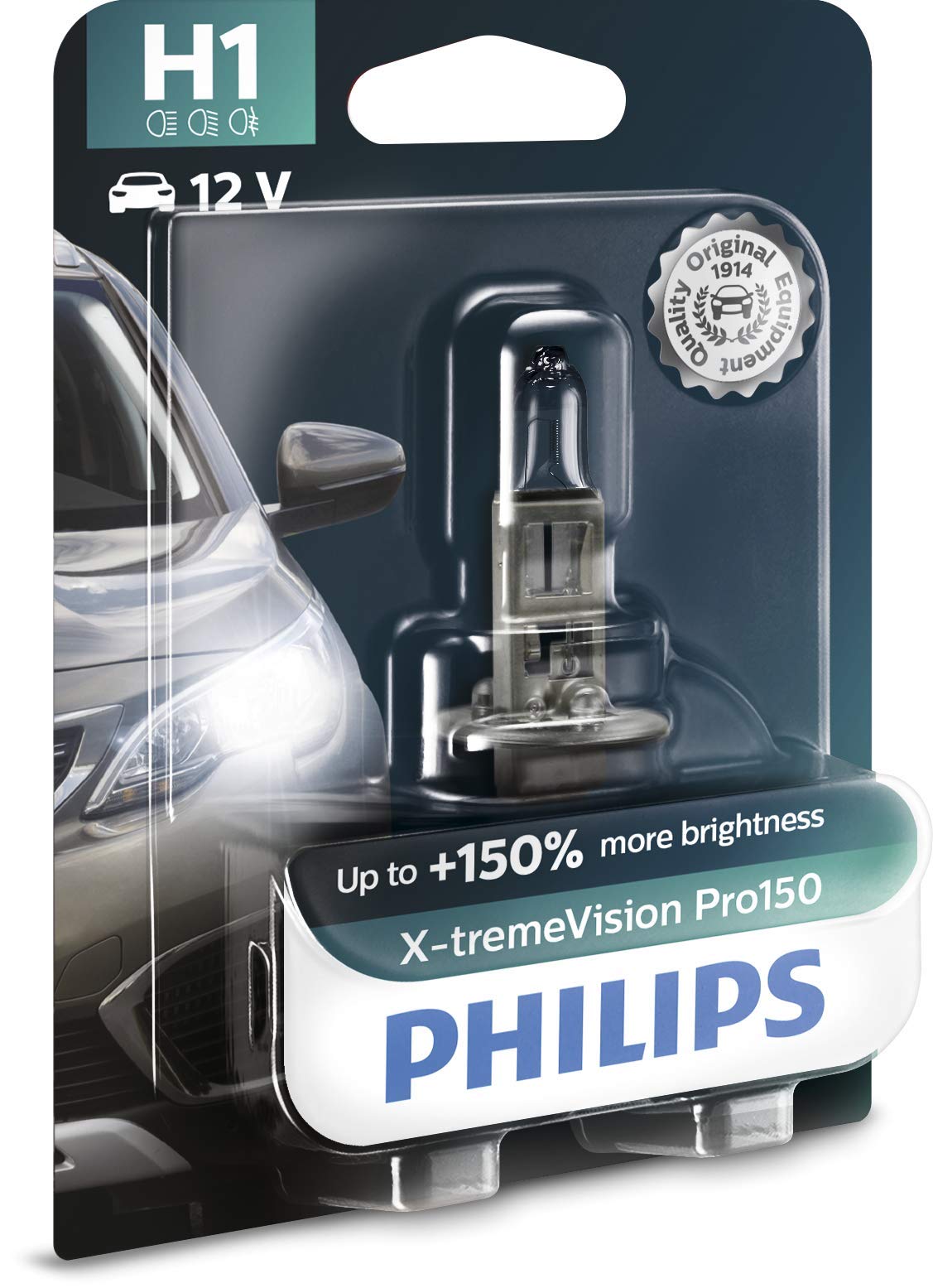 Philips automotive lighting X-tremeVision Pro150 H1 Scheinwerferlampe +150%, Einzelblister von Philips automotive lighting