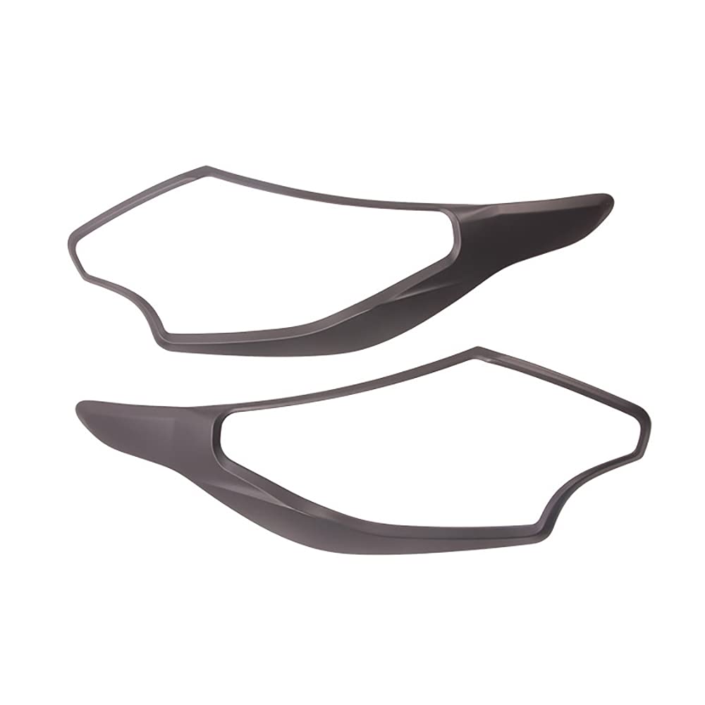 Phopurtall Scheinwerfer Rahmen Scheinwerfer Abdeckung für Triton / L200 2015-2018 Schwarz ZubehöR von Acer