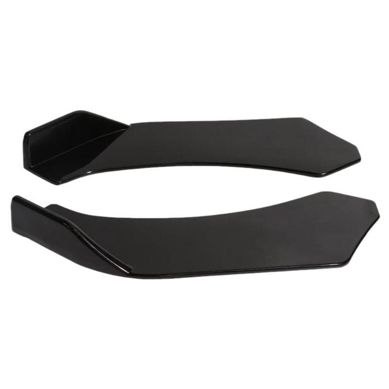 2 StüCk Universal Car Front Shovel StoßStange Lip Splitter Chin ABS Spoiler Schwarz von Phyachelo
