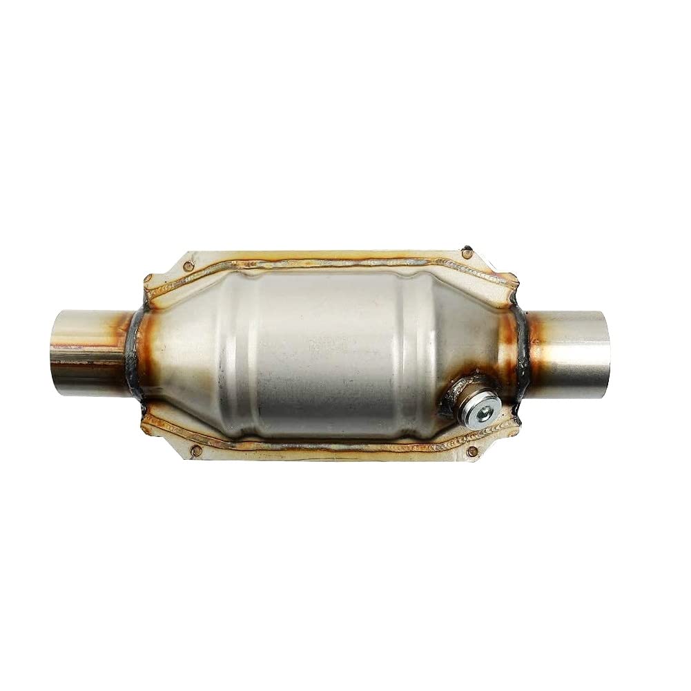 Phyachelo Universal Katalysator mit Einlass/Auslass, mit O2 Anschluss und Schild 53004 Auto Katalysator Aus Rostfreiem Stahl Phyachelo Universal Katalysator mit Einlass/Auslass, mit O2 Anschluss und Schild 53004 Auto Katalysator Aus Rostfreiem Stahl von Phyachelo
