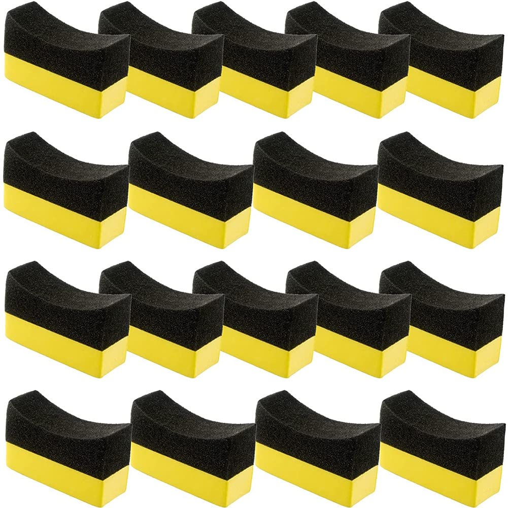 Piarktoy 18 StüCk Reifen Umkleidung Applikator Pads Reifen Glanz Applikator Umkleidung Pad Polieren Schwamm für Glas Lackierter Piarktoy 18 StüCk Reifen Umkleidung Applikator Pads Reifen Glanz Applikator Umkleidung Pad Polieren Schwamm für Glas Lackierter von Piarktoy