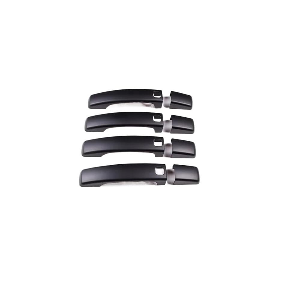 Außen Türgriff Hinten Rechts 8 Stücke Schwarz Auto Türgriffe Dekorative Abdeckung Trim Für Discovery 4 Für Sport Für Freelander 2 Außen Zubehör(with Key Hole) von Pibid