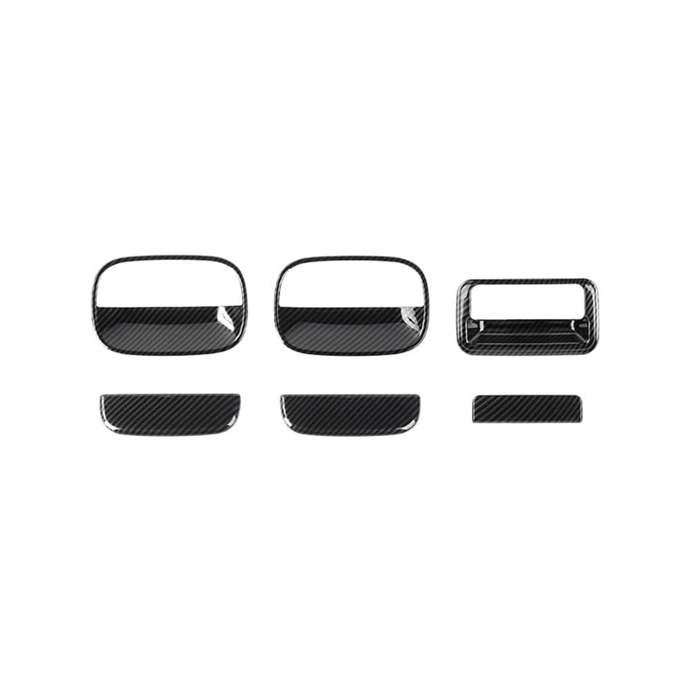 Außen Türgriff Hinten Rechts ABS Außentür Heckklappe Griff Shell Dekorative Abdeckung Auto Zubehör Für Suzuki Für Jimny 2007-2017(Carbon Fiber) von Pibid
