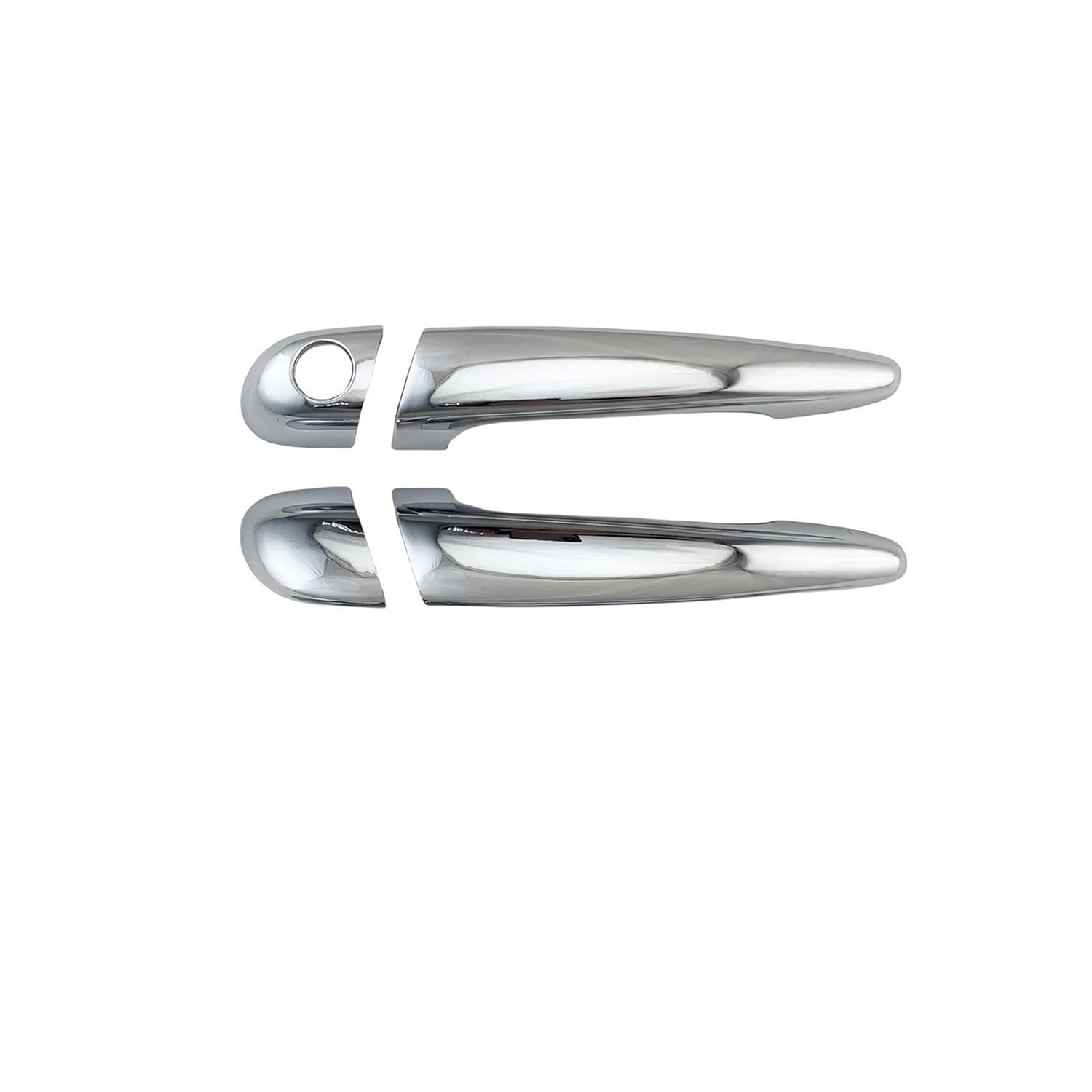 Außen Türgriff Hinten Rechts ABS Chrom Auto Zubehör Für E46 330 Für 330ci Für M3 1996-2005 Türgriff Schüssel Abdeckung Trim Paste Stil Linkslenker(4PCS) von Pibid