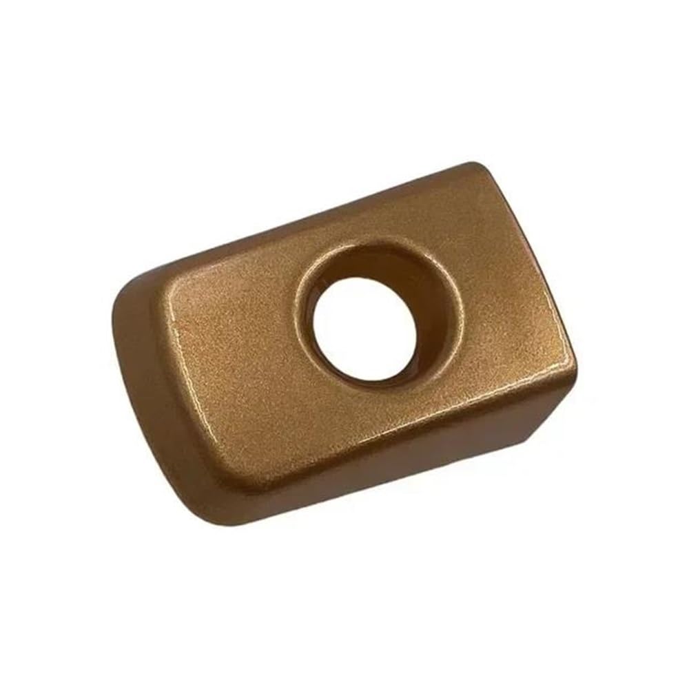 Außen Türgriff Hinten Rechts Außentürgriffabdeckung Griffkappe Für Qashqai 2008–2015 Auto-Außentürgriffabdeckung(Golden Key Hole) von Pibid