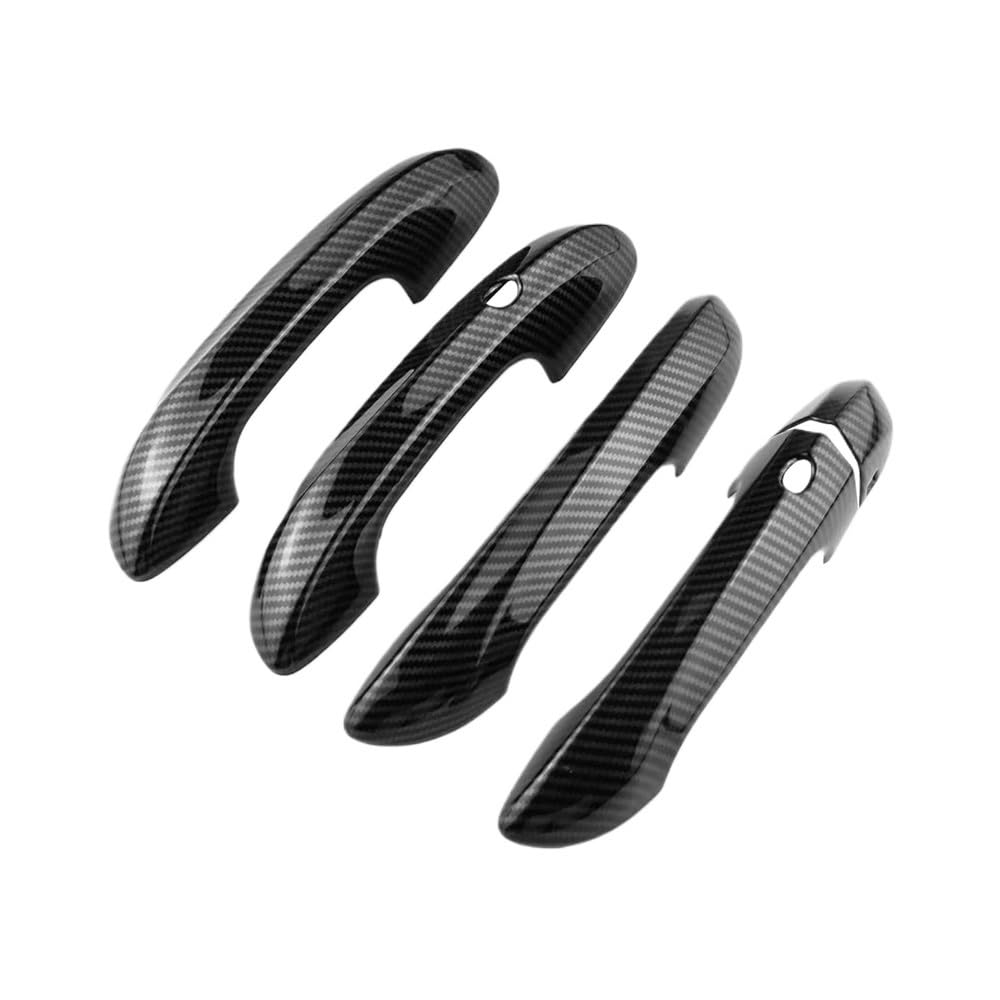Außen Türgriff Hinten Rechts Auto Außentür Griff Abdeckung Trim Dekoration Für MG 4 2022 2023 2024 LHD Zubehör ABS Carbon Faser(Carbon Fiber Style) von Pibid