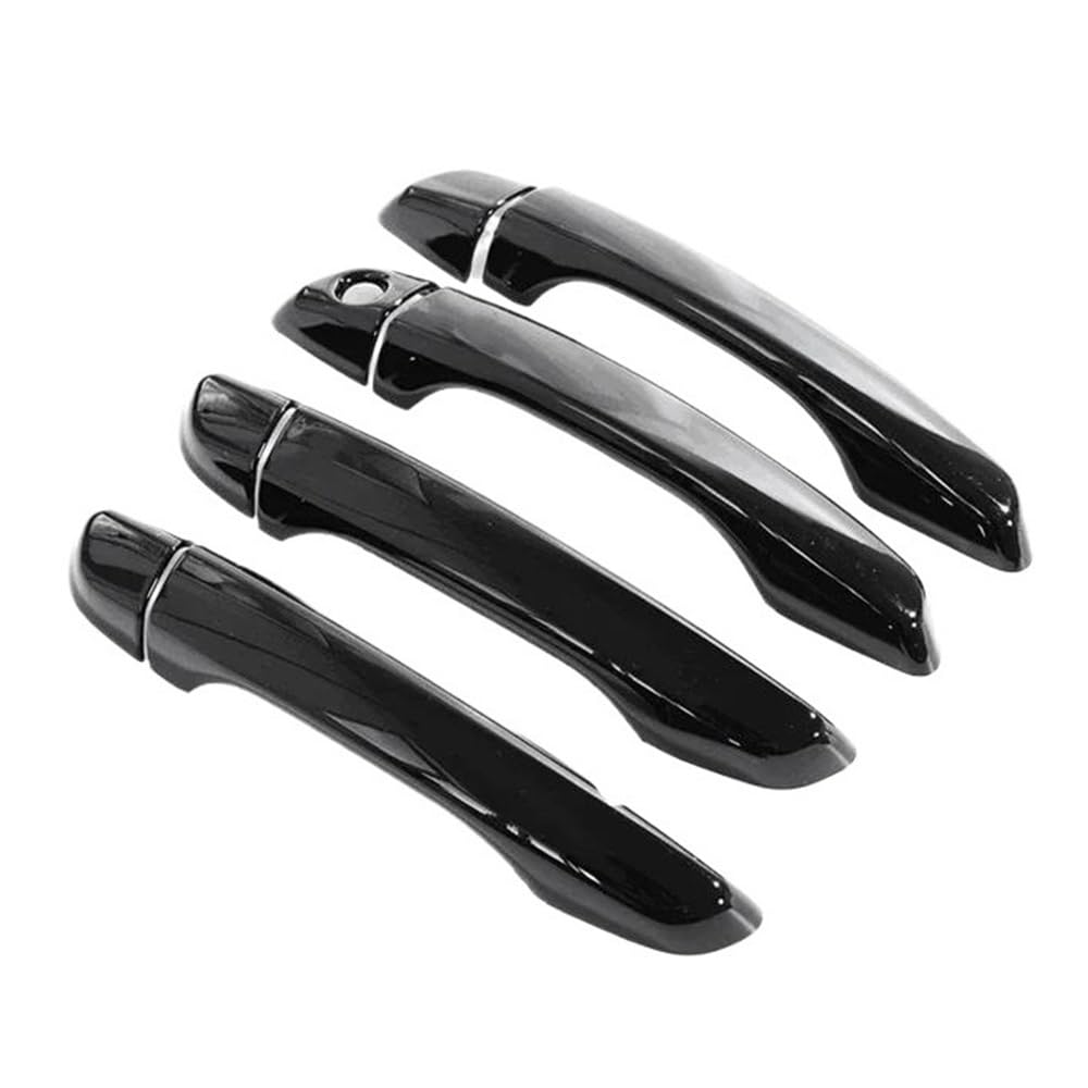 Außen Türgriff Hinten Rechts Auto Türgriff Abdeckung Für Peugeot Für Rifter Für Partner 2018 2019 2020 Kratzfeste Chrom Styling Außen Teil Auto Zubehör(Gloss Black) von Pibid